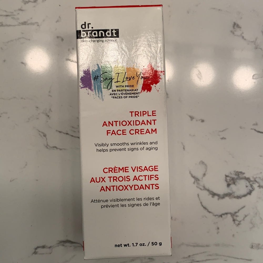 Dr. Brandt triple antioxidant face cream new nib